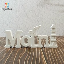 Silikonform „Moin“ mit Leuchtturm & Möwe – Norddeutscher Charme für DIY-Dekor...