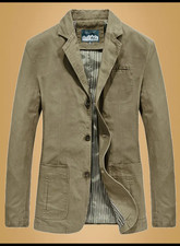 Herren Jacket Sakko Khaki