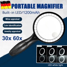 30/60x Fach LED Lupe Große