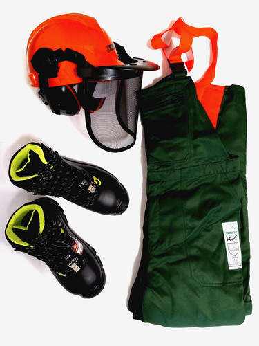 Schnittschutz set latzhose - set,