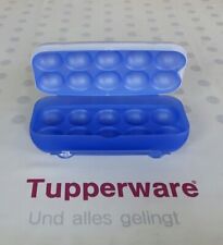 Tupperware * Kolumbus Eierbehälter für 10 Eier * blau + weiß