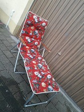 DDR Campingstuhl Klappstuhl Liegestuhl 180x54cm top Zustand 