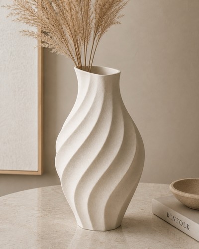 Moderne spiral vase - spiral-vase, 14cm