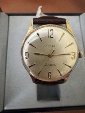 VINTAGE  ANKER 02  AUTOMATIC  VERGOLDET ,HERREN ARMBANDUHR , 17 Jewels , Sammler