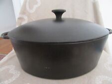 Küchenprofi Gusseisen ovaler Bräter Nr. 35, Schmortopf, Gänse Bräter, Made Franc