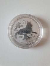 Lunar II Hund 2018 Australien 1 oz / 1 Unze Silber 999 Münze