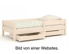 Kinderbett von Lukdom, 80x160cm, + Matratze + Schubladen + Lattenrost