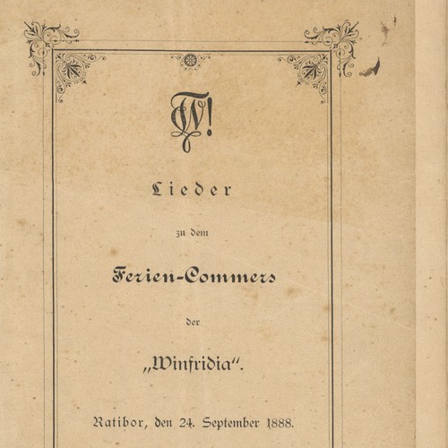 Liederheft winfridia schlesien - winfridia,