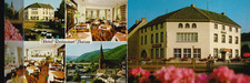 Reklameklappkarte vom Hotel Restaurant Theisen in Gemünd (Eifel) mit Preisliste