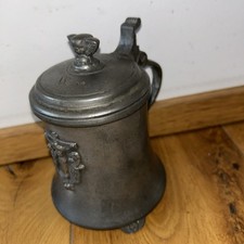 Kirche Krug Humpen Deckel Zinn