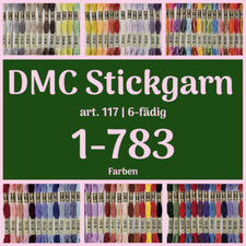 DMC Stickgarn Farben 1-783 | 8m 6-fädig Mouline Sticktwist für Kreuzstich
