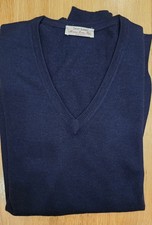 Gran Sasso Pullover, Strickpullover Gr. 56 Neu Blau, Marine V - Ausschnitt