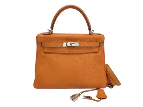 Hermes kelly orange clemence - hermes,