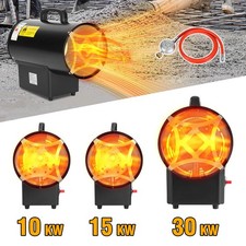 Gasheizgebläse Gasheizer Heizkanone Mit Zubehör Gasheizstrahle 10-30kW Bauheizer