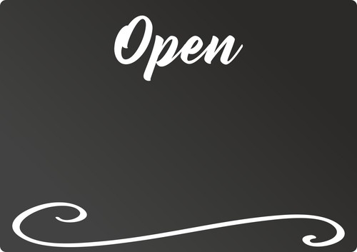 Open tafel waagerecht - open,