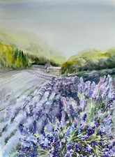 Original watercolor "Abbey of