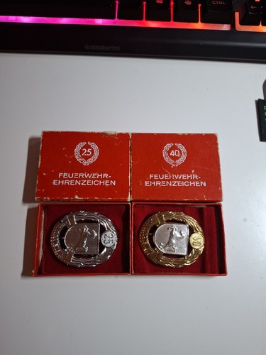 Feuerwehr medaillen und 40 - 25,