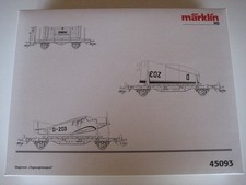 Märklin H0 45093 Wagenset "Flugzeugtransport", Wagen Flugzeug, neuwertig in OVP