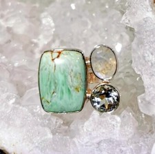 Ring Variscit Mondstein +