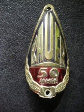 Altes BAUER Steuerkopfschild