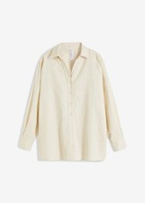 Leinen-Bluse Gr. 36 Hellsand