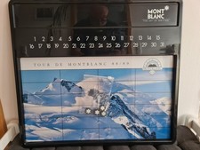 MONTBLANC Wandkalender Magnettafel ca. 66x60cm "Tour de Montblanc 88/89" Sammler