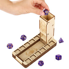 Tragbare klappbare Holz Würfelturm Magic Hand Design Rollbox für Brettspiel