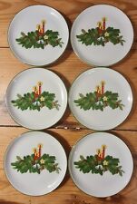 Kronester Weihnachten Tannenbaum 6er Set Glas-Untersetzer Porzellan 9,5cm neuw.