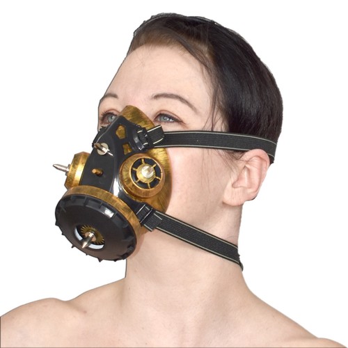 Gothic steampunk gasmaske - gothic,