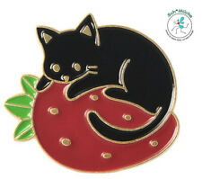 Anstecker Katze Katzenbaby Erdbeere Katzenwelpe Anime Glücksbringer Geschenkidee