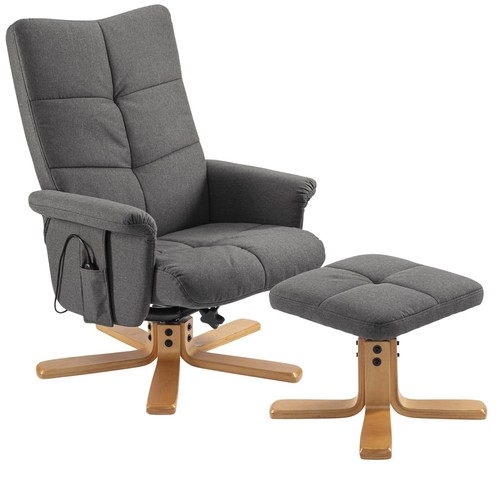 Massagesessel mit fußhocker - massagesessel,
