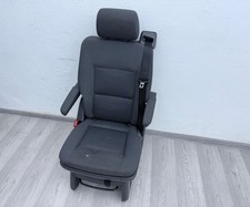 VW T5 Multivan 7H Sitz Einzelsitz Rücksitz hinten 2. Reihe Stoff schwarz drehbar