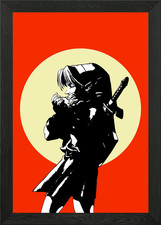 Anime Retro gerahmtes Wandbild