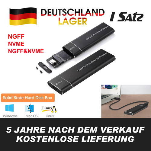 Ssd gehäuse nvme ngff - m2, m.2