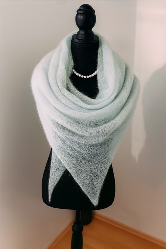 Tuch handgestrickt mohair - tuch,