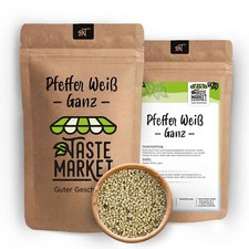 Pfeffer weiß ganz | GRÖSSENAUSWAHL weißer ganzer Pfeffer | Pfefferkörner |