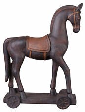 Pferd auf Rädern Pferdefigur