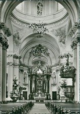 Ansichtskarte Fulda Dom innen