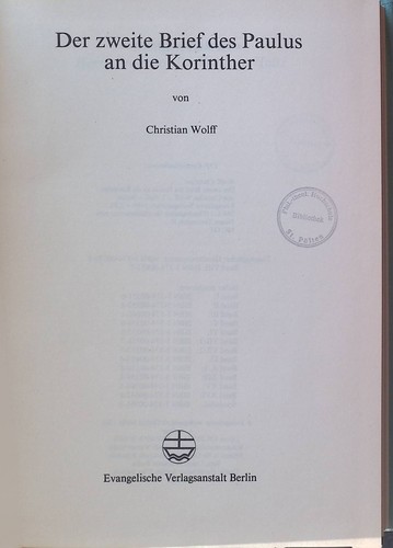 Der zweite brief - zweite,
