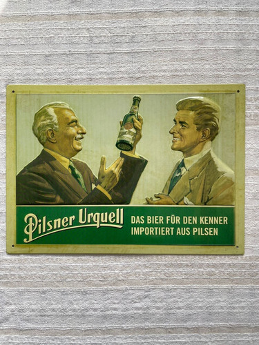Blechschild pilsner urquell - blechschild,