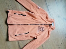 Damen kuschelige Übergangs- Fleece Jacke   Soccx   Orange Apricot   Gr. S  36