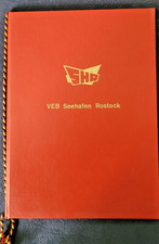 Urkundenmappe DDR - VEB Seehafen Rostock - mit Urkunden - A4