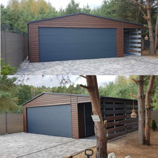 Doppelgarage 7x6 m Carport