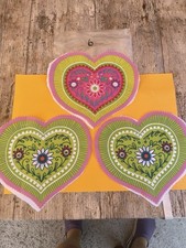 3 Herzen Bine Brändle fertig zum Nähen