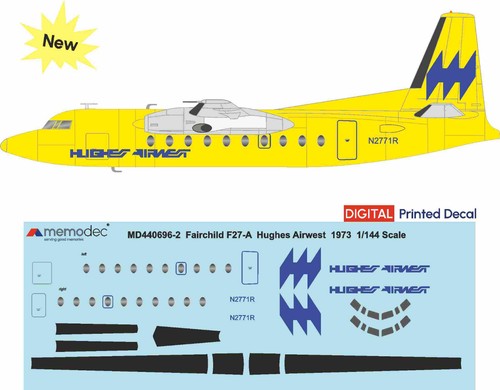 Fairchild f27a hughes airwest - f27a,