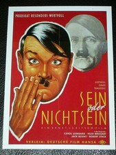 Filmkarte - Cinema - Sein oder Nichtsein (1942)