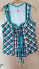 Spieth & Wensky Mieder Corsage Trachtenmode Trachtenbluse Gr.42 Türkis Braun NEU