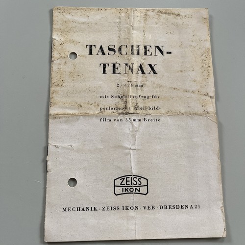 Alt bedienungsanleitung zeiss - bedienungsanleitung,