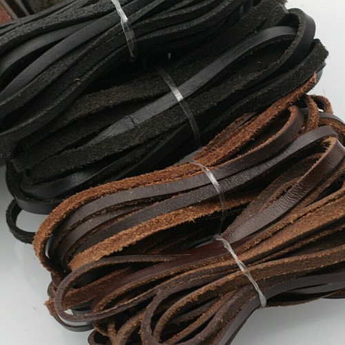 Flach echt echtes leder - 5m,