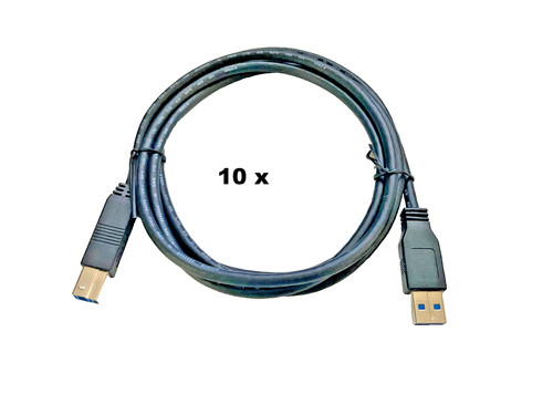 10x usb anschlusskabel 1m - 10x,